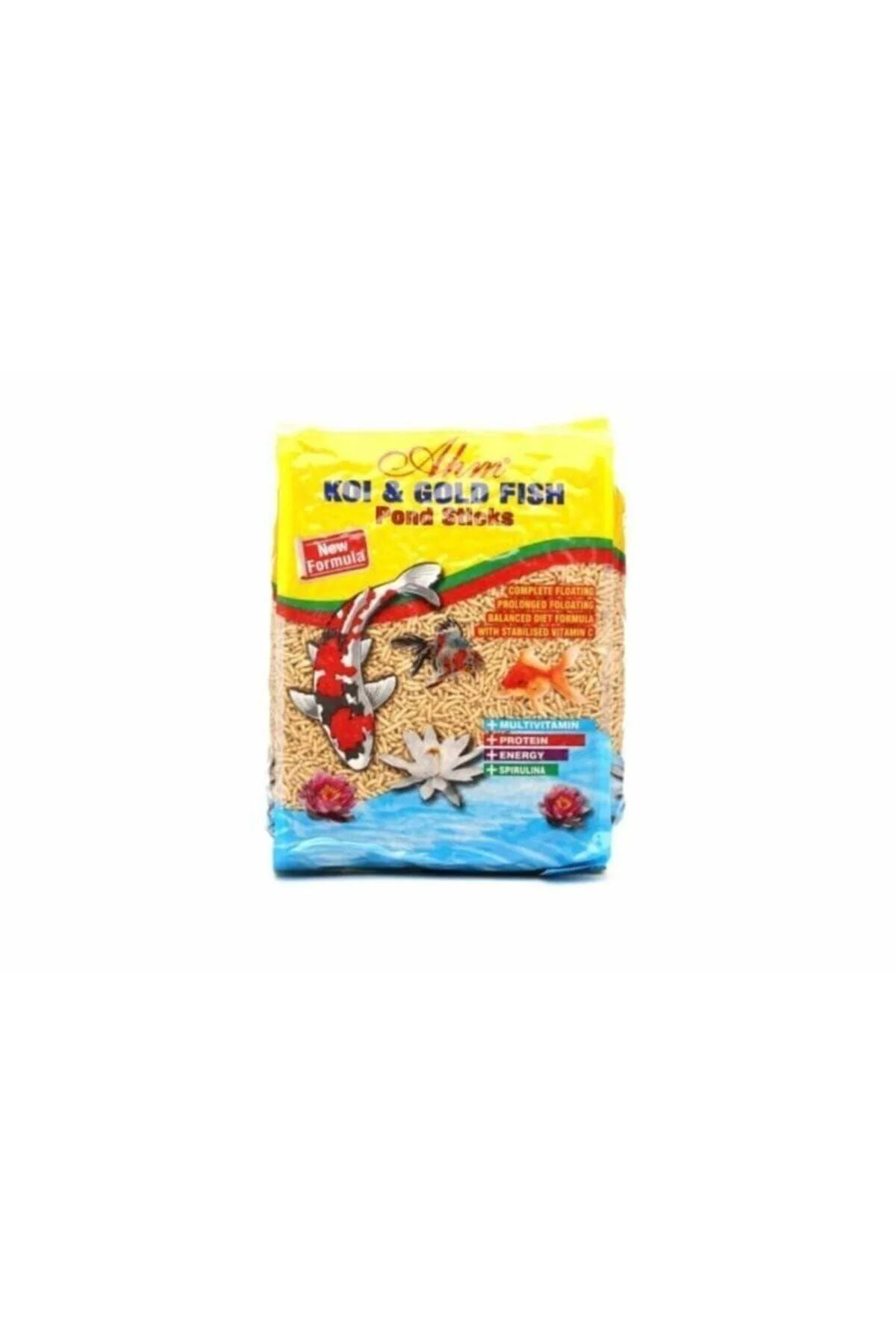 Ahm Koi Goldfish Natural Pond Sticks Fish Food 1 kg