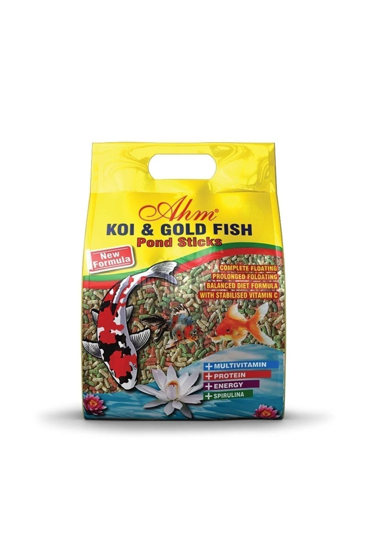 Ahm Mixed Pond Sticks Japanese and Koi Fish Food 1kg