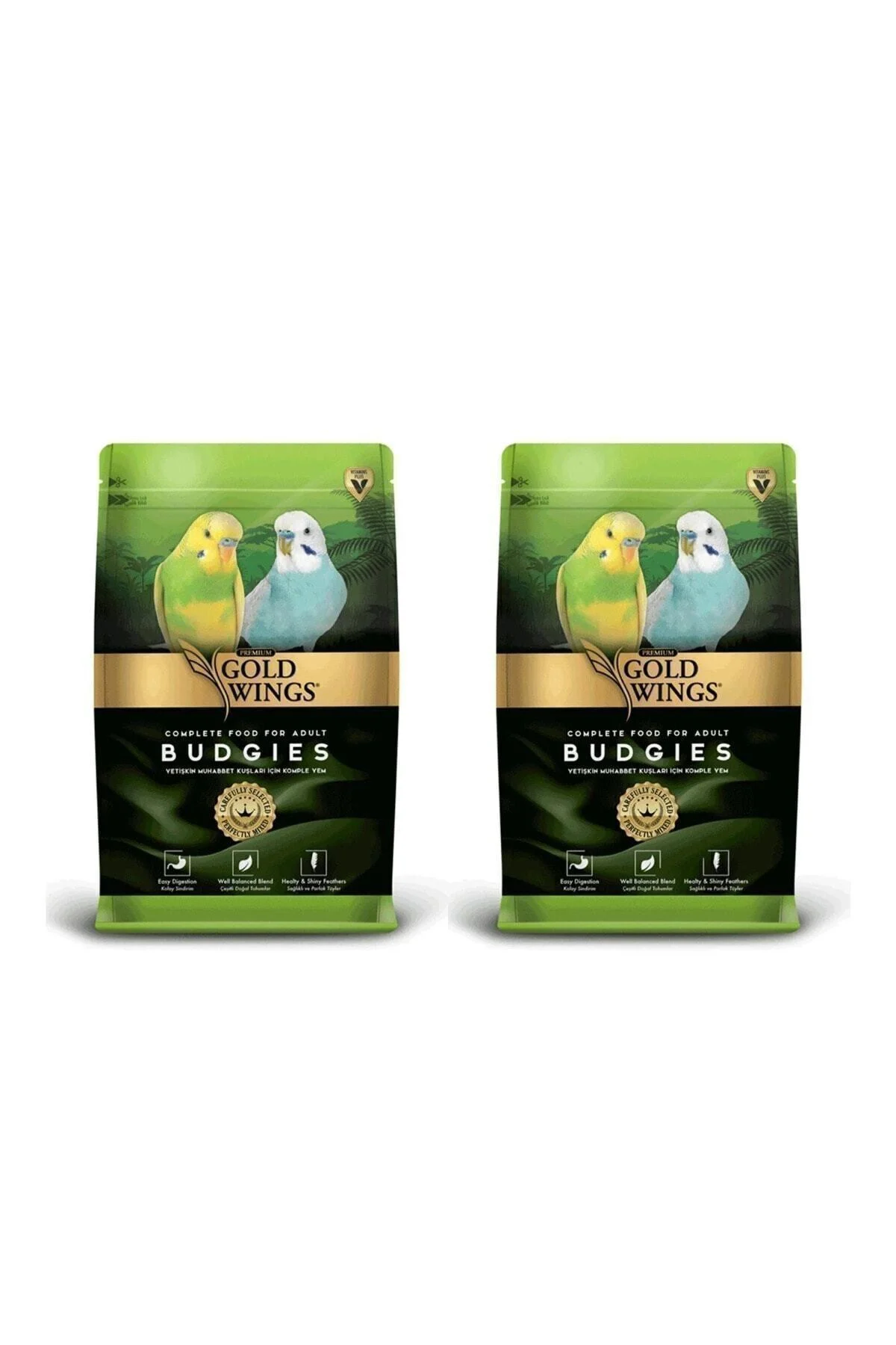 Gold Wings Budgie Food 1 Kg X 2 Pieces
