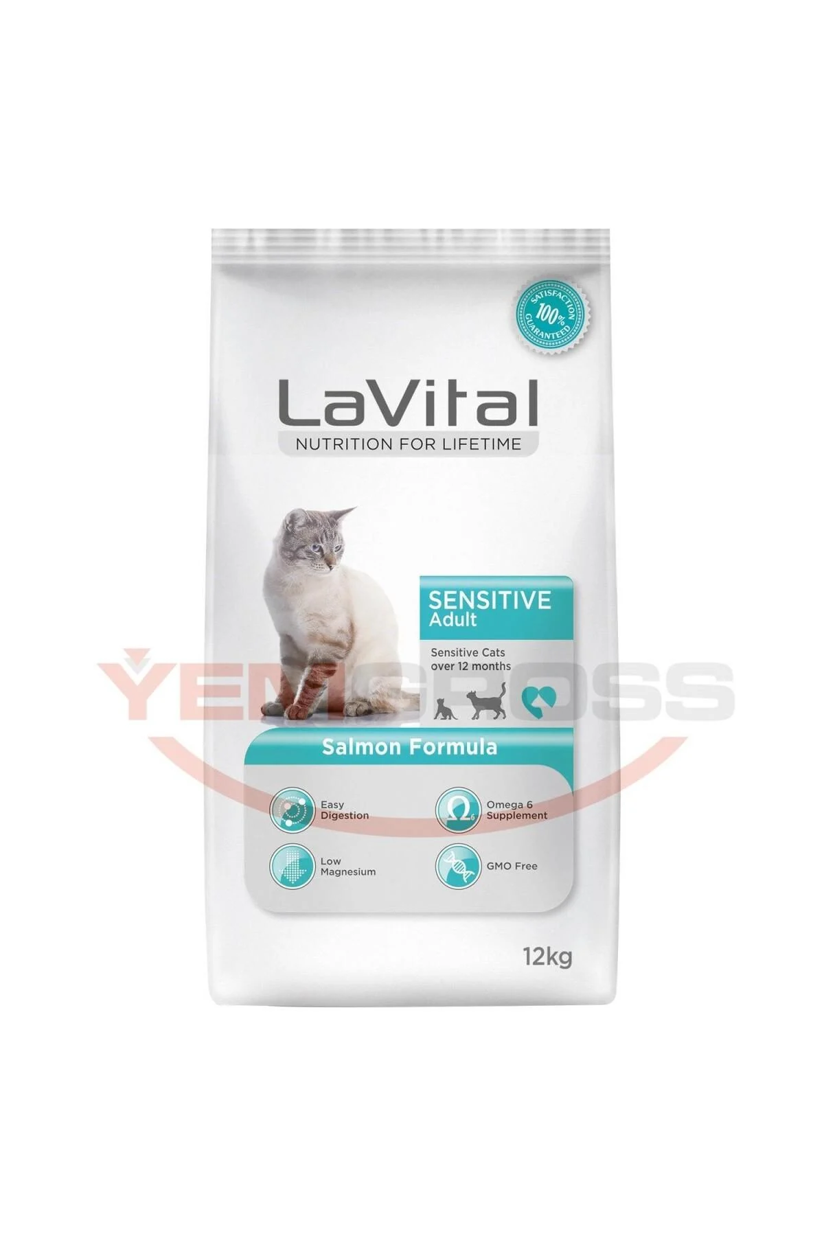 La Vital Lavital Sensitive Adult Cat Food with Salmon 12 Kg