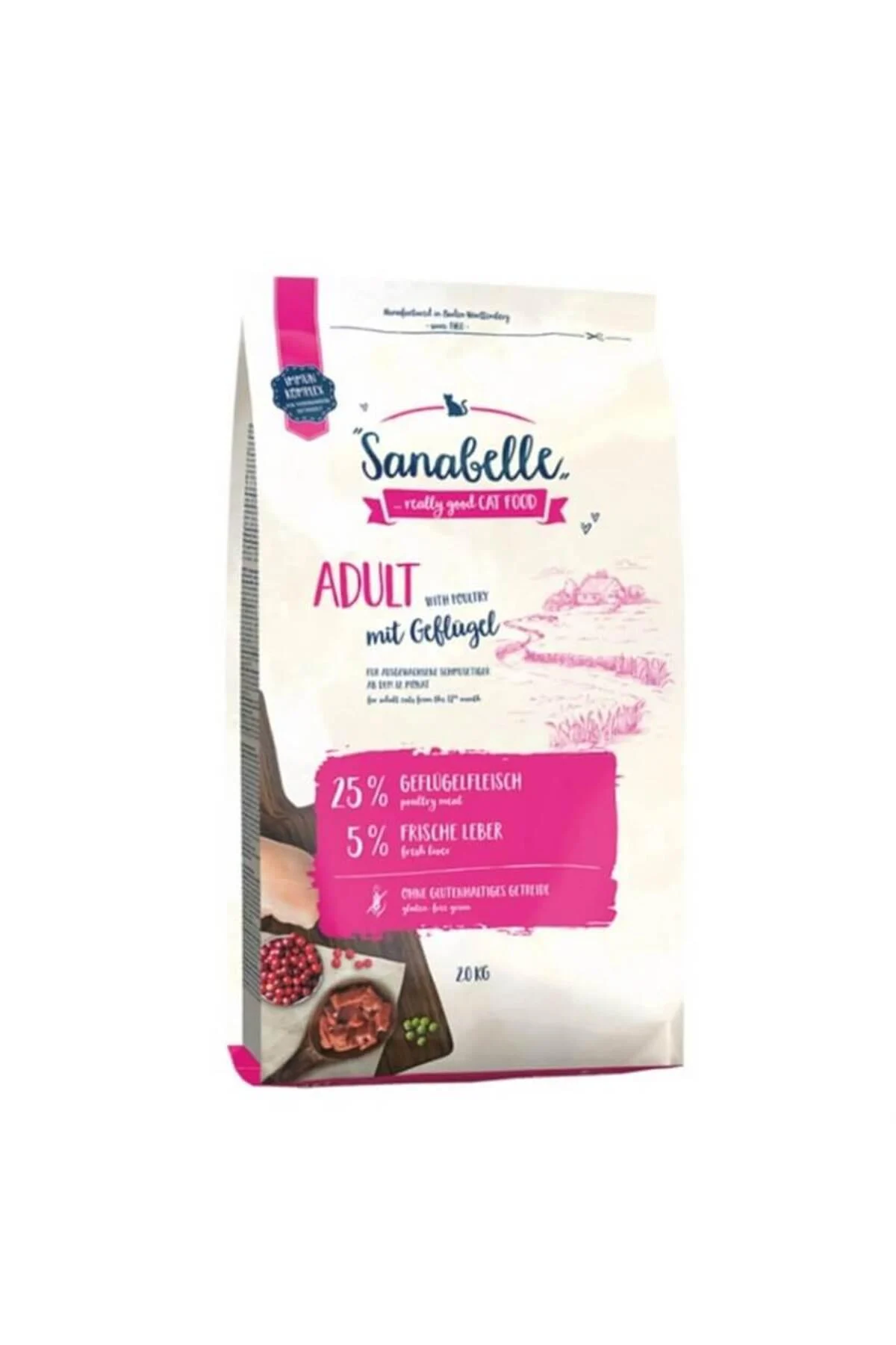 Sanabelle Adult Poultry Adult Cat Food 2 Kg