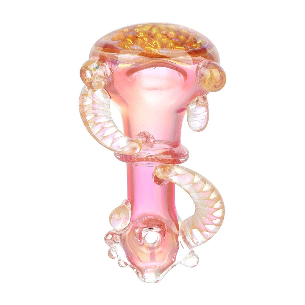 Utopian Honeycomb Glass Spoon Pipe | 4.5" - New