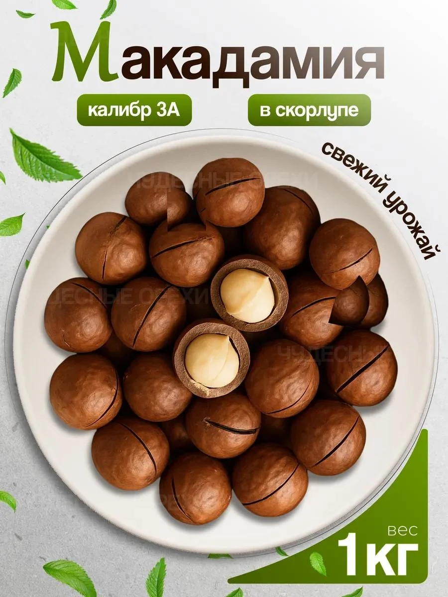 Wonderful Nuts Macadamia walnut in a shell 1 kg