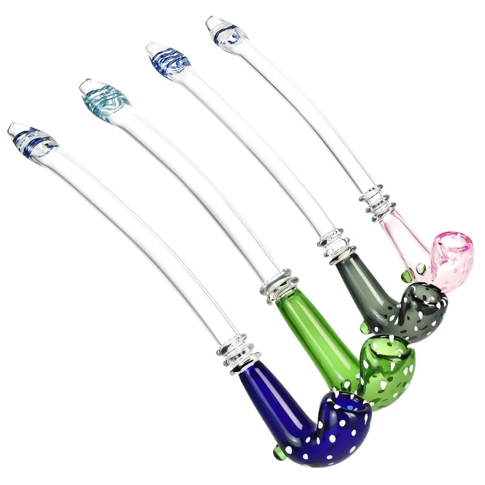 Welcoming Wizard Glass Sherlock Pipe | 12" | Colors Vary - New