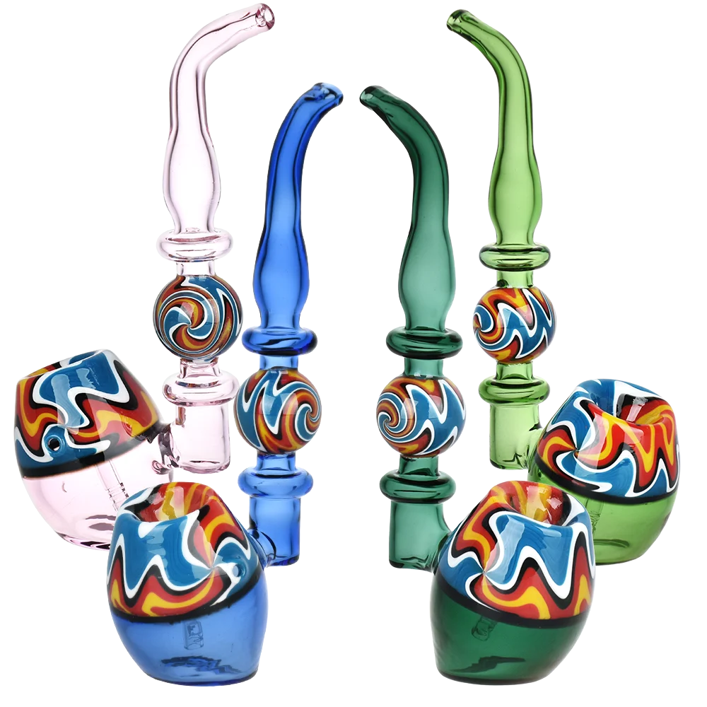 Wig Wag Straight Sherlock Glass Bubbler | 7" | 2ct Box - New