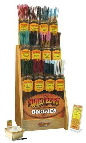 Wild Berry Biggies Incense Sticks Starter Kit | 12 Scents | 600ct Display | Best Sellers - New