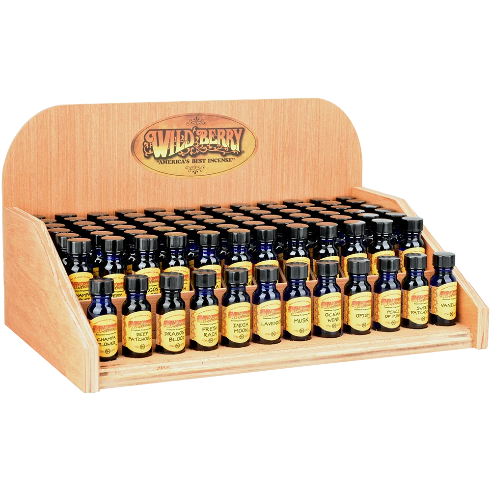 Wild Berry Incense Oils Starter Kit | 12 Scents | 72ct Display - New
