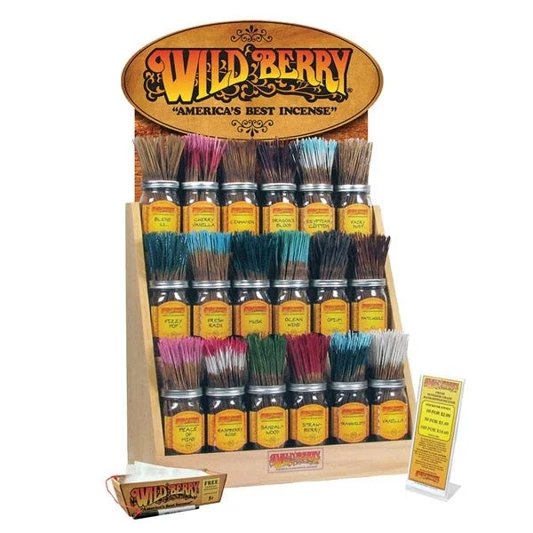 Wild Berry Incense Sticks Starter Kit | 18 Scents | 3600ct Display | Best Sellers - New